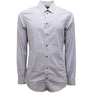 Dolce & Gabbana, Heren, Overhemden, Blauw, Maat: S Katoen,