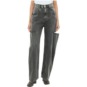 Maison Margiela, Dames, Jeans, Grijs, Maat: XS Katoen,