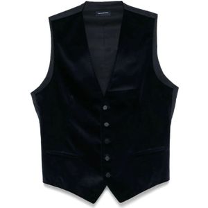 Tagliatore, Heren, Pakken, Blauw, Maat: M Katoen,