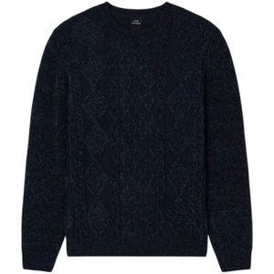 Armani Exchange, Heren, Truien, Blauw, Maat: S