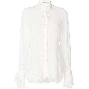 Ermanno Scervino, Dames, Blouses & Shirts, Wit, Maat: XS Zijde,