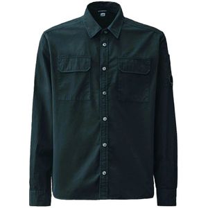 C.p. Company, Heren, Overhemden, Blauw, Maat: M