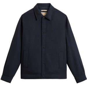 Woolrich, Heren, Jassen, Blauw, Maat: M Wol,