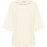 Cream - Crsillar Short Sleeve Pullover - Gebreide Trui - Beige - Dames