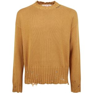 Marni, Heren, Truien, Bruin, Maat: L