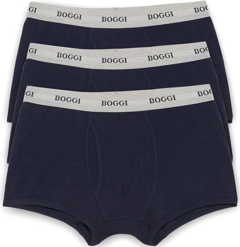 Boggi Milano - Boxershorts - Blauw - Stretch Katoen - 3-pack