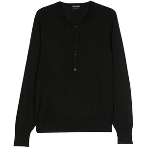 Tom Ford, Heren, Tops, Zwart, Maat: M Zijde,