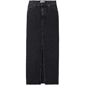 Agolde, Dames, Rokken, Zwart, Maat: W26 Katoen,