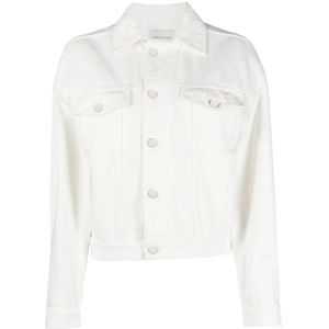 Loulou Studio, Dames, Jassen, Wit, Maat: M Katoen,