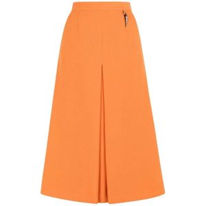 Roberto Cavalli, Dames, Rokken, Oranje, Maat: 2XS Wol,