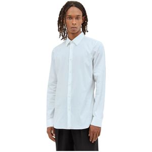 Gucci, Heren, Overhemden, Wit, Maat: S Katoen,