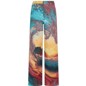 Roberto Cavalli, Dames, Broeken, Veelkleurig, Maat: S Katoen,