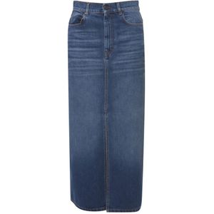 Weekend Max Mara, Dames, Rokken, Blauw, Maat: 2XS Denim,