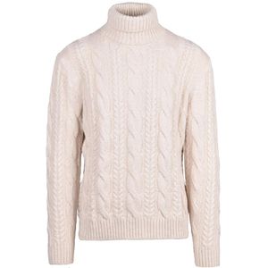 Eleventy, Heren, Truien, Beige, Maat: L Wol,