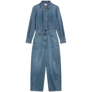 Givenchy, Dames, Jumpsuits & Playsuits, Blauw, Maat: W27
