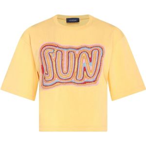 Sportmax, Dames, Tops, Geel, Maat: M Katoen,