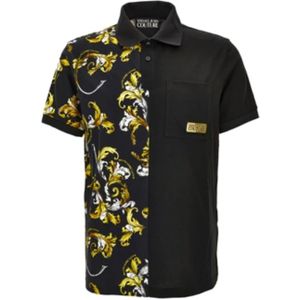 Versace Jeans Couture, Heren, Overhemden, Zwart, Maat: S