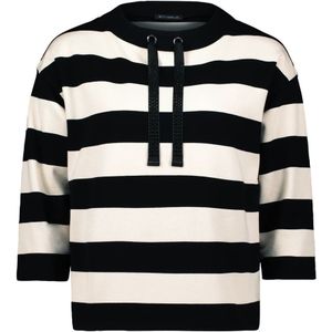 Betty Barclay - Gestreepte Sweatshirt - Zwart - Dames