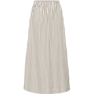 Soaked in Luxury - Munevo Maxi - Gestreepte Lange Rok - Zandkleur
