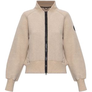 Canada Goose, Dames, Jassen, Beige, Maat: S Fleece,