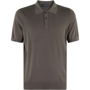 Fay, Heren, Tops, Bruin, Maat: S Katoen,