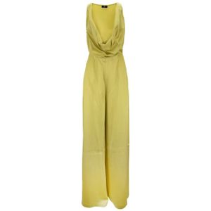 Elisabetta Franchi, Dames, Jumpsuits & Playsuits, Groen, Maat: L Viscose,