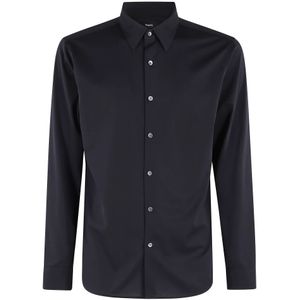 Theory, Heren, Overhemden, Blauw, Maat: M Katoen,