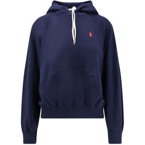Polo Ralph Lauren, Dames, Sweatshirts & Hoodies, Blauw, Maat: M Katoen,