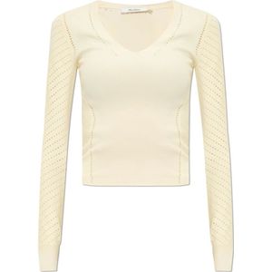 Max Mara, Dames, Tops, Beige, Maat: M Viscose,