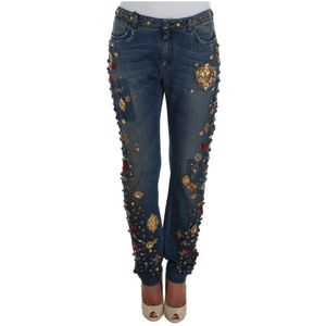 Dolce & Gabbana, Dames, Jeans, Veelkleurig, Maat: 2XS Katoen,