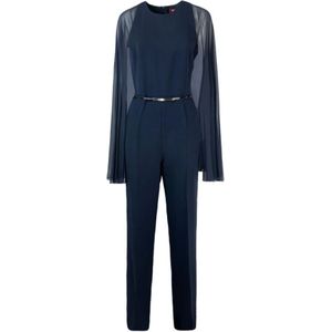 Max Mara, Dames, Jumpsuits & Playsuits, Blauw, Maat: L Zijde,