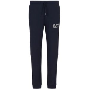 Emporio Armani Ea7, Heren, Broeken, Blauw, Maat: 2XL Katoen,