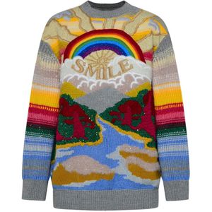 Stella McCartney, Dames, Truien, Veelkleurig, Maat: 2XS Katoen,