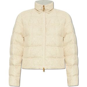 Moncler, Dames, Jassen, Beige, Maat: XS Katoen,