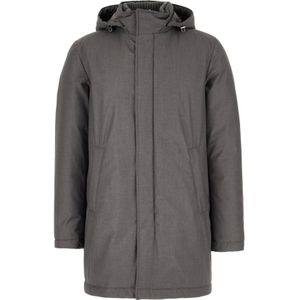 Herno, Heren, Jassen, Grijs, Maat: L Nylon,