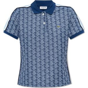 Lacoste, Dames, Tops, Blauw, Maat: S Katoen,
