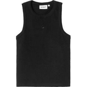 Carhartt Wip, Dames, Tops, Zwart, Maat: L Katoen,