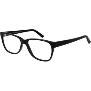 Andy Wolf - Zwarte Rechthoekige Optische Monturen - Unisex - Wol