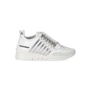 Dsquared2 Legendarische Witte Leren Sneaker , White , Dames , Maat: 36 EU