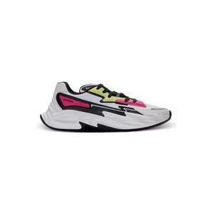 Balmain Ren-rij Leren En Nylon Sneakers , Multicolor , Dames , Maat: 36 EU