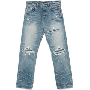 Amiri - Vintage-Effect Jeans - Blauw - Regular Fit - Katoen