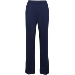 Aspesi, Dames, Broeken, Blauw, Maat: M Katoen,