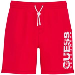 Guess, Heren, Badkleding, Rood, Maat: S Poliester,