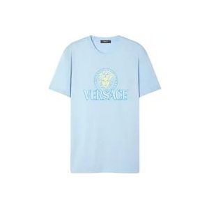Versace T-Hemden , Blue , Heren , Maat: L