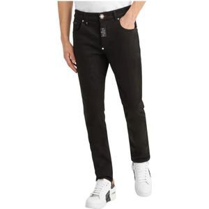 Philipp Plein, Heren, Jeans, Zwart, Maat: W33