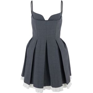 Shushu/Tong, Dames, Jurken, Grijs, Maat: XS Wol,