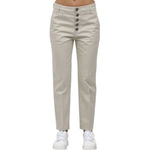 Dondup, Dames, Broeken, Beige, Maat: W29 Katoen,