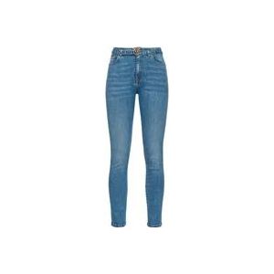 Pinko Stretch Skinny Jeans met Hoge Taille , Blue , Dames , Maat: W25