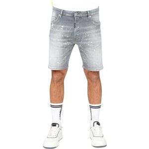 My Brand, Heren, Korte broeken, Grijs, Maat: W30 Denim,