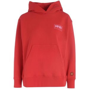 Kenzo, Dames, Sweatshirts & Hoodies, Rood, Maat: S Katoen,